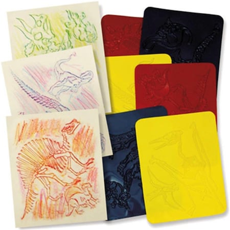 Easy-To-Organize Dinosaur Rubbing Plates EA477563