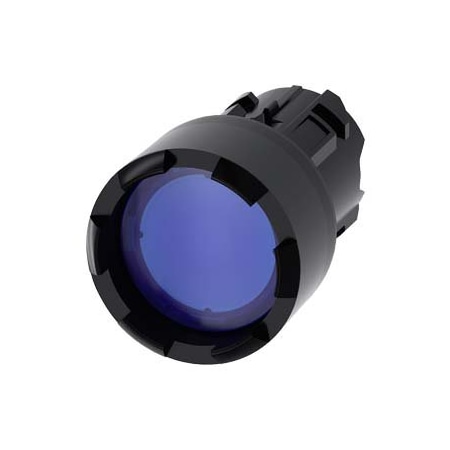 Siemens Illuminated pushbutton, 22 mm, round, plastic, blue, Front ring 3SU1001-0DB50-0AA0-ZY12