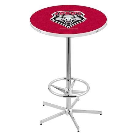 Holland Bar Stool Co 42" Chrome New Mexico Pub Table, 36" dia. Top L216C4236NewMex