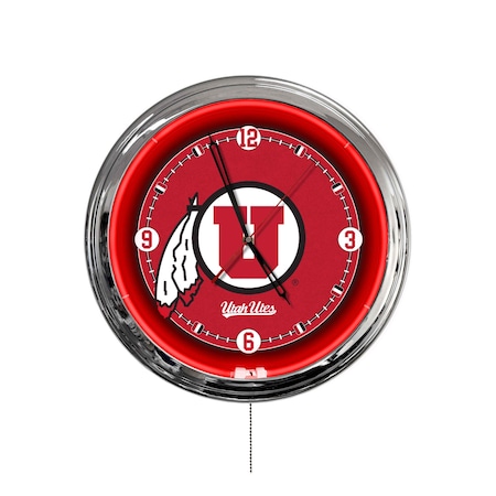 Holland Bar Stool University of Utah 16 LED Wall Clock ClkL16