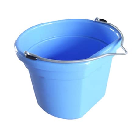 Fancy Feline MR8QP-FSB-BRYBLU 8 Quart Blue Flat Bucket FA947825