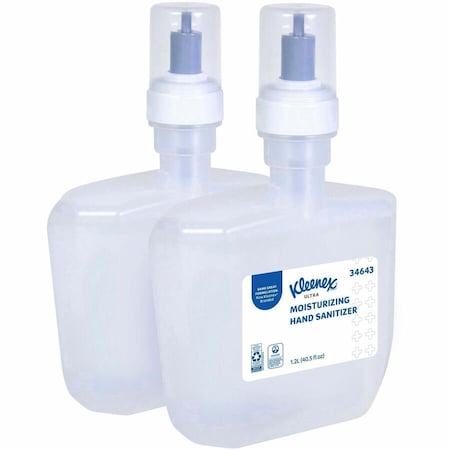 Kleenex Ultra Moisturizing Foam Hand Sanitizer, 1.2 L Refills for KCP ICON & Scott Pro Automatic Dispensers 34643