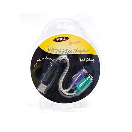 Bytecc USB to PS2 Cable for PC MAC BT-2000