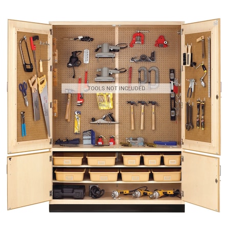 Diversified Spaces Shelving Storage Cabinet, 84 in H, 60 in W, (1) Fixed, (2) Adjustable Shelves TC-12