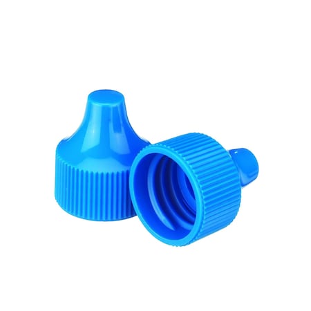 Wheaton Dropper Tip Cap, 20-410, Blue, PK 1000 W242524-A