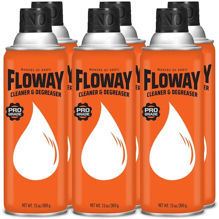 Kroil 13 Oz. Floway Aerosol, Degreaser, Industrial Strength, Multipurpose, 6PK AZFL132C6