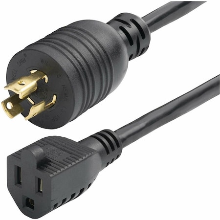 Startech.Com 1ft 30cm Heavy Duty Power Cord, Twist-Lock NEMA L5-15P to NEMA 5-15R 15A 125V, 14AWG, Heavy W31C-4100-POWER-CORD