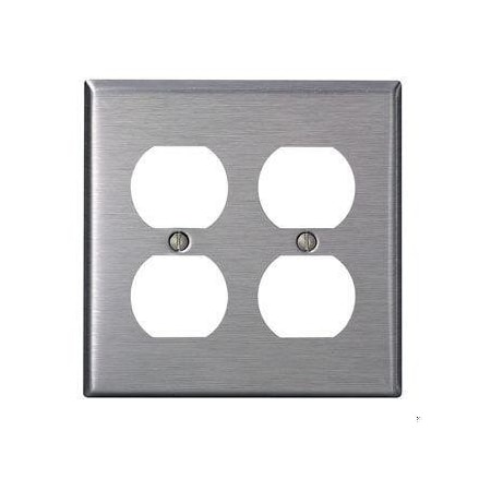 Leviton Receptacle 2 Gang Wallplate 84016-40