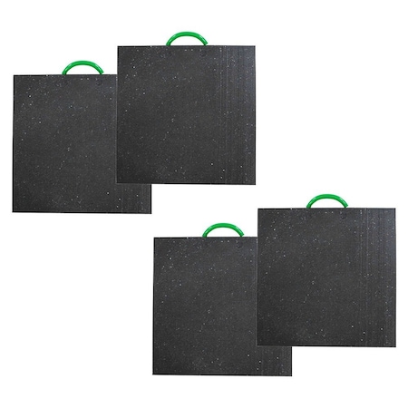 Mytee Products Mytee Medium Outrigger Pad 24in x 24in 1.5in Black, 4PK ORP-242415x4