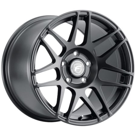 Forgestar 17 x 10 in. 5 x 120 BP ET44 7.2 in. BS Satin Black Wheel F27270022P44