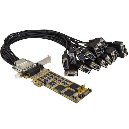 Dynamicfunction 16 Port Low-Profile Serial Card - High - Speed PCIe Serial Adapter DY905423