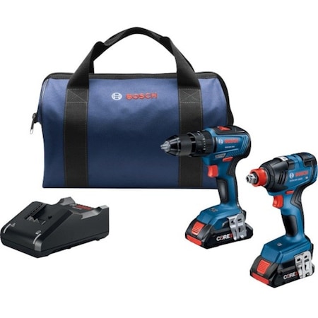 Bosch CordlessToolCombinationKit, (2)4.0Ah GXL18V-233B25