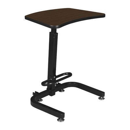 Regency Brody Sit or Stand Desk, 26 in W, 20 in L, Neo Walnut 1900NW