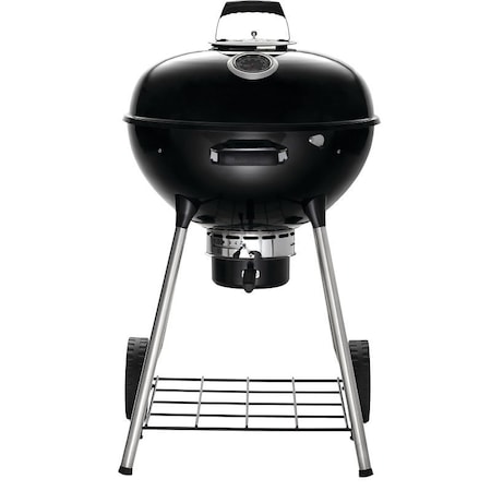 Napoleon Premium 22 Charcoal Kettle Grill, 21.5 sq-in Primary Cooking Surface, Black NK22K-LEG-3