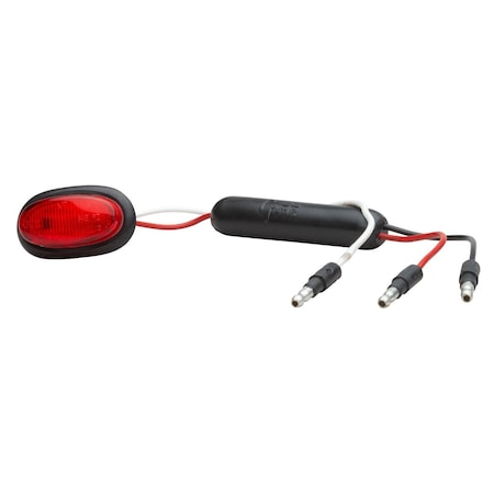 Grote Clr/Mkr- Red- Mcrnv Led- Dual Int- P2- W Clr/Mkr Lamp, 49372 49372