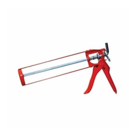 Red Devil HEAVY DUTY CAULK GUN WITH HEX PISTON ROD, QUICK RELEASE LEVER, 0.1 GAL CONTAINER 3986