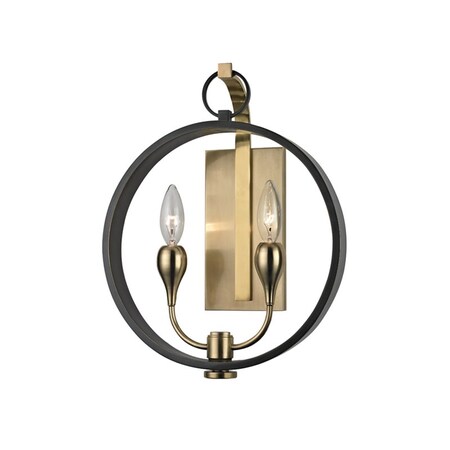 Hudson Valley Lighting Dresden 2 Light Wall Sconce 12 In. Aged Old Bronze 6702-AOB