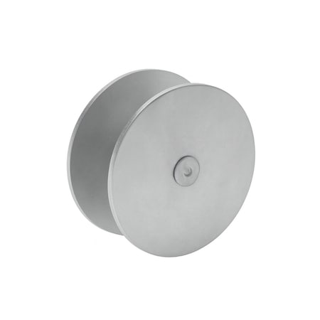 Taco 2-3/8 in. Door Hole Filler Cover/Plate in Brushed Chrome DL-DX161-US26D