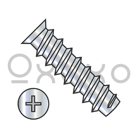 Oxoxo M6.3X11.5 Metric Phil Flat 7.0-7.3HD OD European Drawer Slide Screw Full Thread Zinc, 8000PK 580208