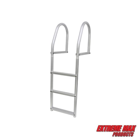 Extreme Max 3005.4102 Weld-Free Fixed Dock Ladder - 3-Step 3005.4102
