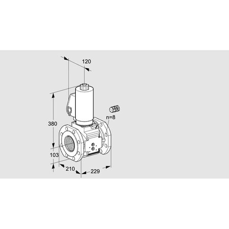 Honeywell Kromschroder VLV, SOLND, SZ 8,100 MM ISO FLG, VAS8100F0 KS88203841