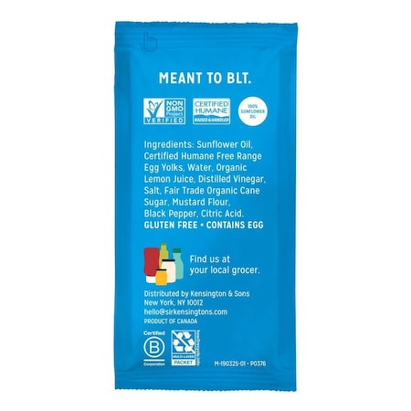 Sir Kensingtons 14 Gram Squeeze Packet Mayonnaise, 50 count, 50PK 67308879