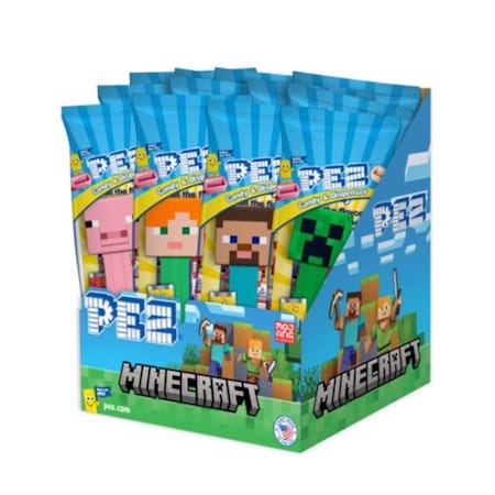 Pez Minecraft Assorted Candy and Dispenser 0.58 oz 004398