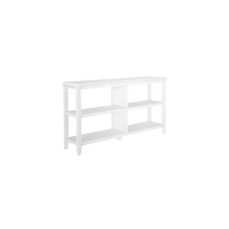 Kd 2-Tier Low Wooden Bookcase, White KD2623847