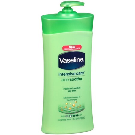 Vaseline Intensive Care Aloe Soothe Body Lotion, 20.3 Ounce, 4PK 4082