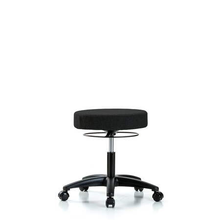 Blue Ridge Ergonomics Desk Stool, Fabric, Casters, Blk BR-FDHSO-RG-RC-F42
