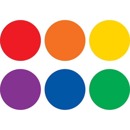 Teacher Created Resources Spot On Dry-Erase Desktop Writing Spots Colorful Circles - 4", 12PK TCR77550
