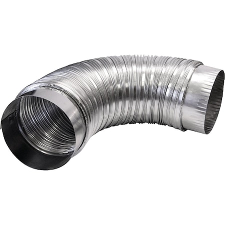 Dundas Jafine 4'' x 2 Ft. Aluminum Semi-Rigid Dryer Duct with Collars MFX42CULXZW