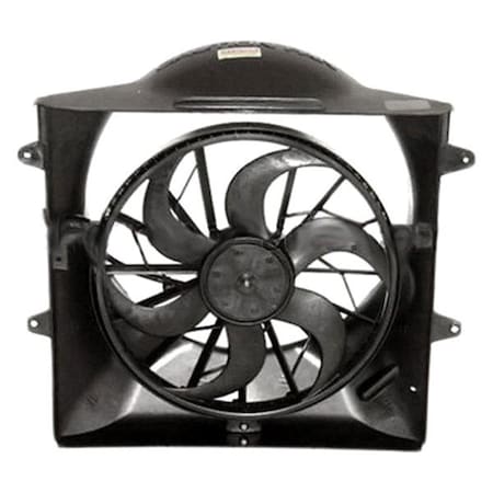 Sherman Parts Radiator Cooling Single Fan Assembly for 1999-2003 Grand Cherokee 4.0L 4.7L SHE086-420