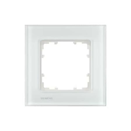 Siemens DELTA miro Frame 1-fold Authentic material glass crystal green Dimensions 90x 90 5TG1201