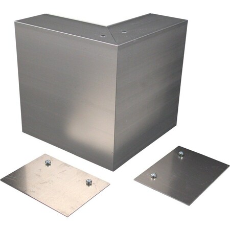 Wiremold Internal Elbow Fitting, Gray, Aluminum ALA4817
