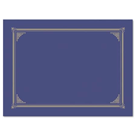 Geographics Certificate/Document Cover 9 3/4 x 12 1/2 Metallic Blue, 6PK 47401