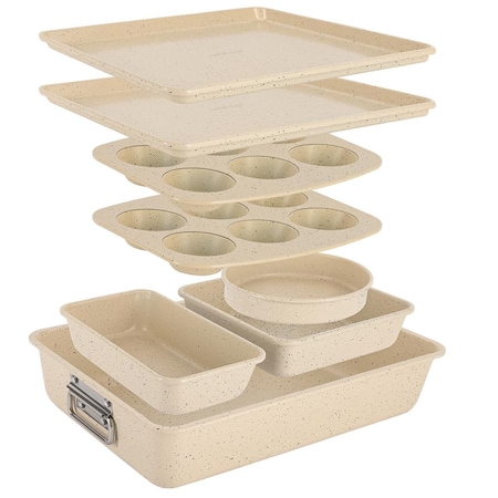 Nutrichef 8-Piece Stackable Bakeware Set NCBKSTK11