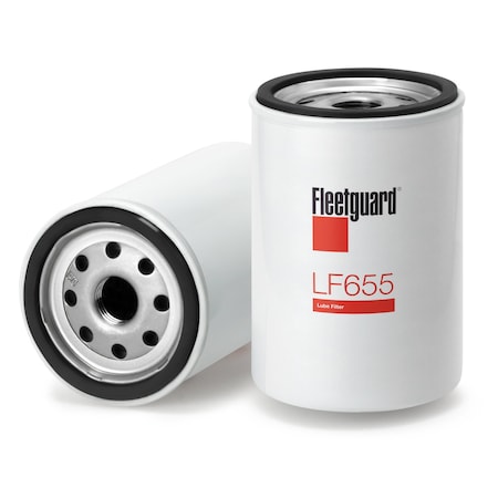 Fleetguard Automotive Oil Filter, 6 in H LF655