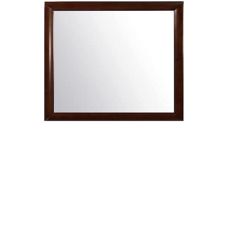 Homeroots 35" Merlot Framed Accent Mirror 384022