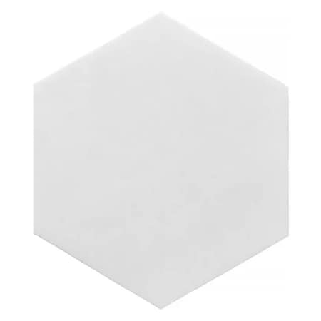 Apollo Tile Nubes 10x10 Thassos Honed Snow White Marble Hexagon Wall and Floor Tile 2.95 sq ft/case, 5PK APLMKN88G30HA