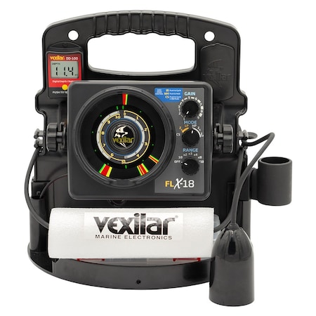 Vexilar FLX-18 Pro Pack II Fishing System w/12 Degree Ice-Ducer and DD-100 PPX1812