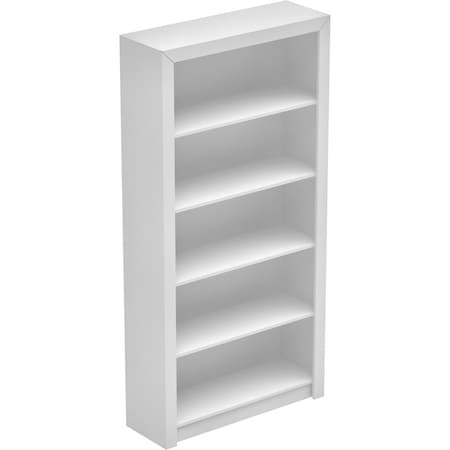 Manhattan Comfort Bookcase 1.0, 5 Shelves, White 27AMC6