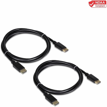 Trendnet 6 ft. DisplayPort 1.2 Cable - 2 pack TK-DP06/2