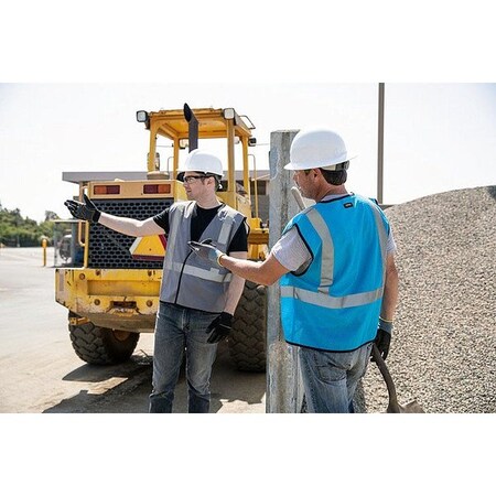 Kishigo Safety Vest, Blue, Size 2XL/3XL B130-2X-3X