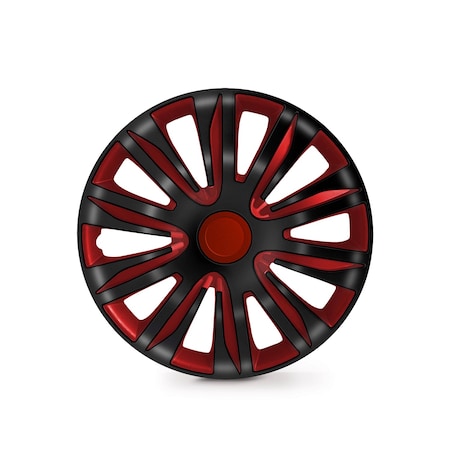Altertrim 13 in Univ Hubcaps, Snap-On, (Blk & Red Lacq), 4PK CHB-5083-BRB-13