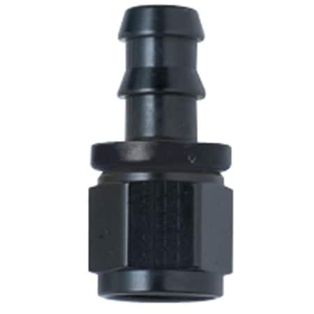 Geared2Golf 200110-BL 8000 Series Push-Lock Straight -10 AN Race Hose End, Black GE3647905