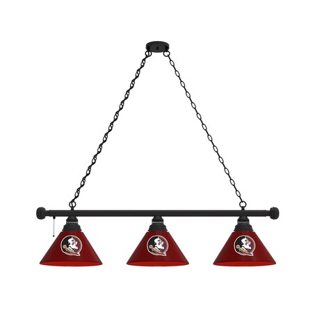 Holland Bar Stool Co Florida State (Head) 3 Shade Billiard Light, Black Fixture BL3BKFSU-HD