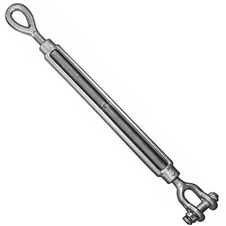Hyw Products Drop Forged Hot Dipped Galvanized Steel Turnbuckle 5/8in x 12in Eye/Jaw 1015812