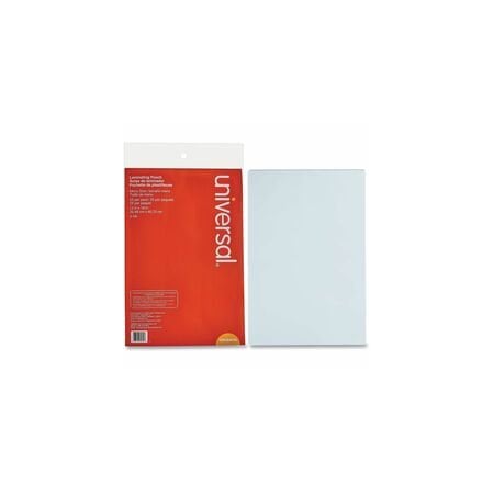 Universal Laminating Pouches, 3 mil, 18" x 12", Matte Clear, 25PK UNV84640
