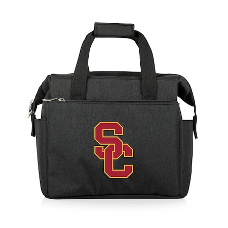 Picnic Time Family Of Brands NCAA USC Trojans On The Go Lunch Bag Cooler - Soft Cooler Lunch Box, Black 510-00-179-094-0